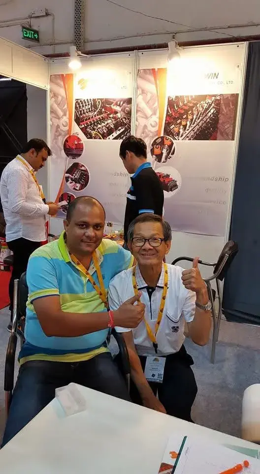 VMP meeting an international fastener client at an industry expo